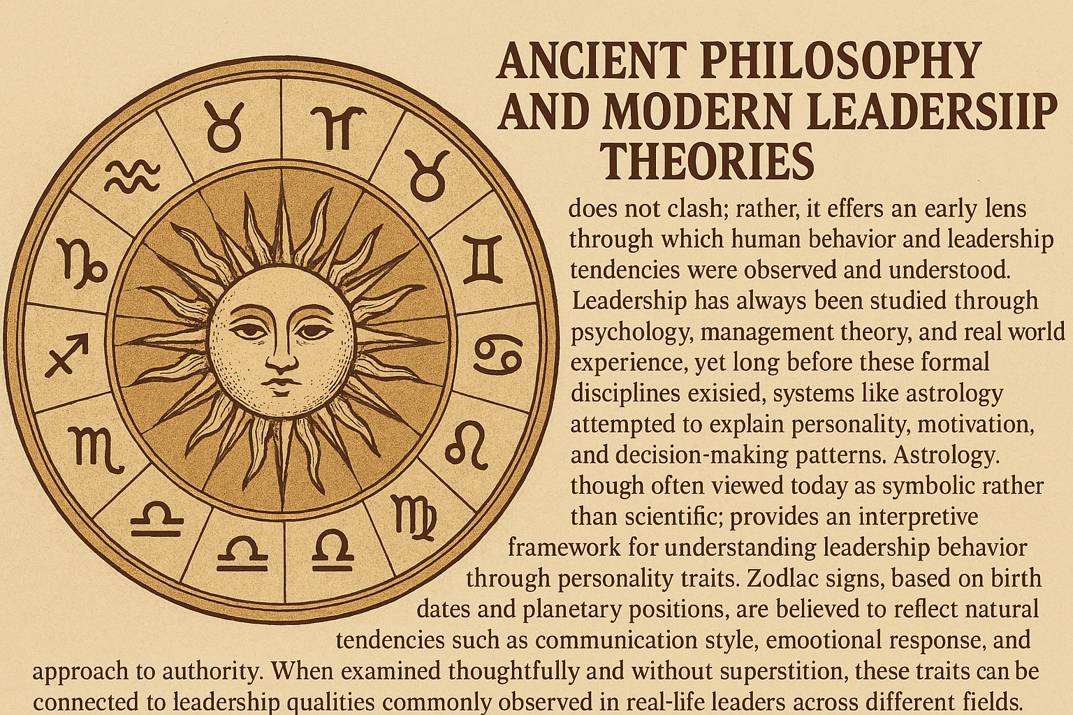 Leadership Qualities Through the Lens of Zodiac Signs and Astrology